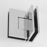 Forge Frameless Shower Hinge Heavy Duty Adjustable Glass to Glass 90 Degrees - Chrome